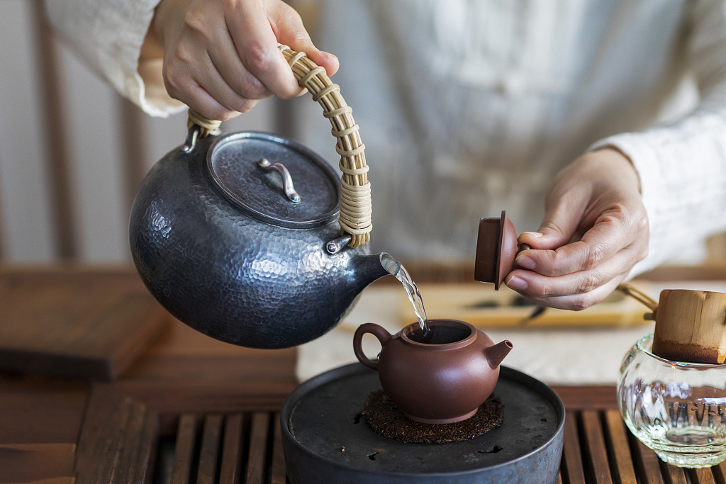 還原水沖茶
